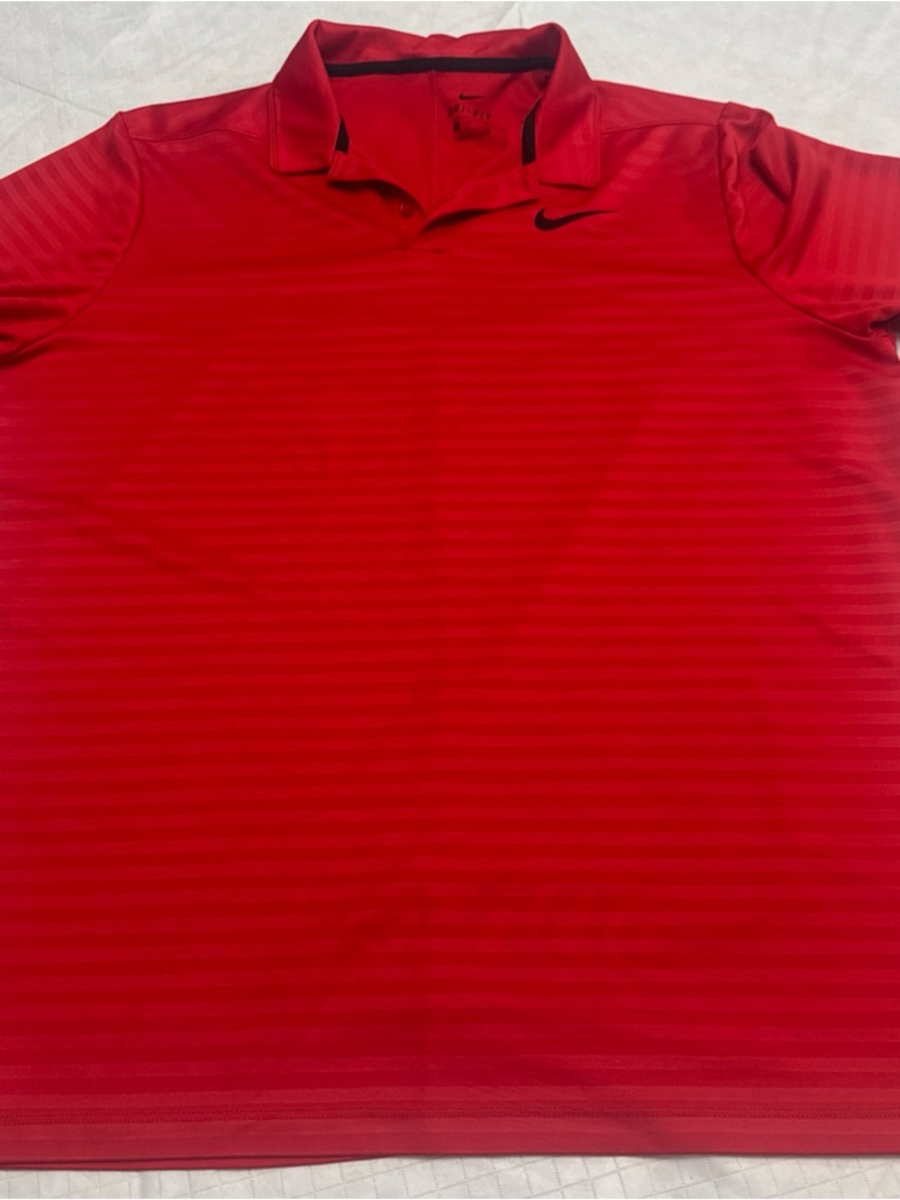 Nike Red Polo with Black Accents